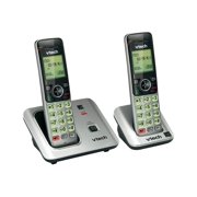 VTech DECT 6.0 2-Handset هاتف لاسلكي قابل للتوسيع مع معرف المتصل , VTCS6619-2