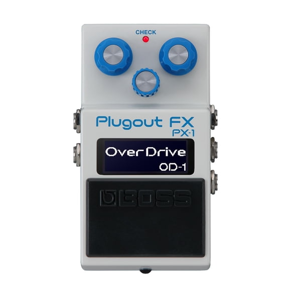 Pedal de guitarra BOSS PX-1 Plugout FX con 16 efectos, compacto