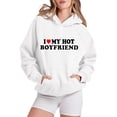 thumbnail image 2 of PENGXIANG Ladies Loose Letter Print Hoodie Sweatshirt, 2 of 4