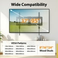 thumbnail image 3 of MountLiving Tilting TV Wall Mount for 37-95" Screens, -8° Tilt Adjustment, Max VESA 600x400mm, 132 lbs Capacity, Fits 16"/24" Studs, 3 of 8