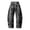Grey, variant on Women Tiger Stripe Print Wide Leg Pants, Elastic Drawstring High Waist Loose Casual Trousers with Side Pockets, Trendy Streetwear Printed Sweat Pants for Daily Outfit