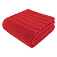 thumbnail image 4 of American Soft Linen Luxury 35x70 Jumbo Large Bath Towel, 100% Cotton Turkish Bath Towel Sheet, Red, 4 of 9