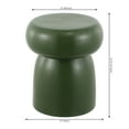 thumbnail image 3 of SAFAVIEH Millia 15" Modern Solid Ceramic Garden Stool, Moss Green, 3 of 7