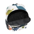 thumbnail image 6 of FORMRS School Backpack with Front Zippered Pocket 12" Elementary Student Travel Daypack, Dinosaur Pattern, 6 of 6