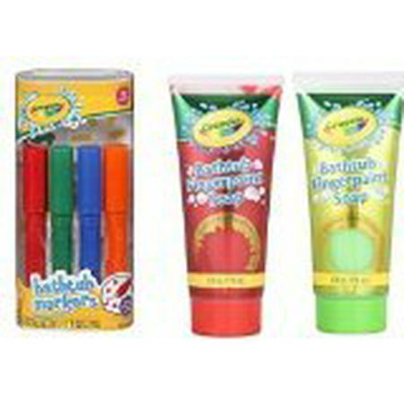 Crayola Bathtub Markers 4 Count Fingerpaint Soap 2 Crayola Bathtub Markers 4 Count Fingerpaint Soap 2 Ct