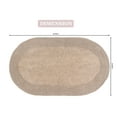 thumbnail image 2 of Home Weavers Double Ruffle Collection 100% Cotton Bathroom Rugs Set, Machine Washable, Extra Soft & Water Absorbent bath Rug, Kitchen Mat, Bath rug, Bath Floor Mat Non Slip, 24"x40" Rectangle Linen, 2 of 9