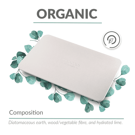 Momo Lifestyle Stone Bath Mat Drytomita 24 X 15 Linen Gray, Diatomaceous Earth, Non-Slip Super Absorbent Quick Drying Shower Mat Bathroom Accessory for Home Spa
