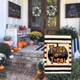 thumbnail image 2 of Trick or Treat Halloween Garden Flag 12x18 Inch Burlap Double Sided Pumpkin Striped Outdoor Halloween Decorations Holiday Yard Flag for Outside 14-12, 2 of 6