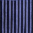 thumbnail image 1 of Ahgly Company Machine Washable Indoor Square Abstract Blue Modern Area Rugs, 4' Square, 1 of 4
