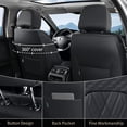 thumbnail image 6 of FLORICH Car Seat Covers Front Pair, Universal Leather Seat Covers Full Coverage, Waterproof for Most Car Truck SUV, Black, 6 of 9