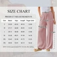 thumbnail image 2 of TEMOFON Pants for Women Wide Leg Linen Pant Flowy Palazzo Summer Casual Pants with Pocket Pink Drawstring Comfort Loose Lounge Pants XL, 2 of 10