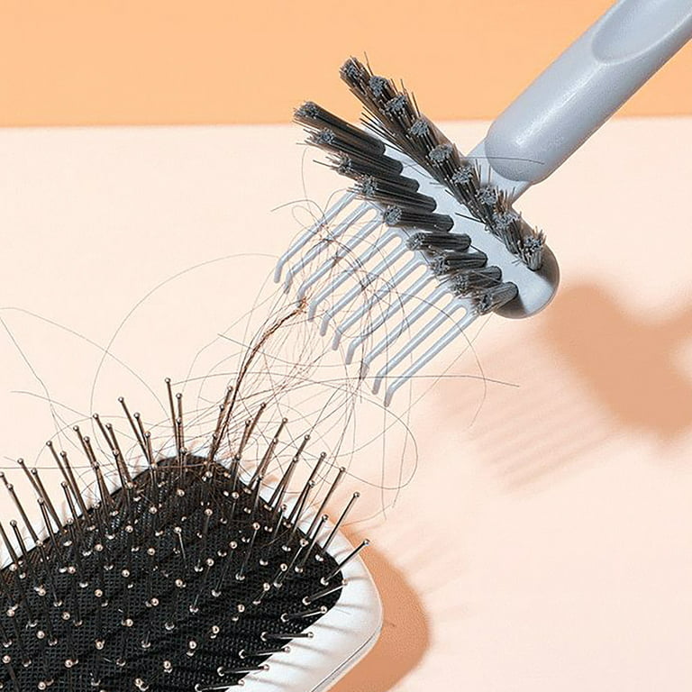 Cleaning Comb Brush Hair Cleaner Tool Hairbrush 2 in 1 Embedded Remover Rake Removing Dust Supplies Cleaners