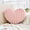 Dusty Pink, variant on Beige Heart Pillows, Cute Heart Decorative Pillow, Heart Shaped Throw Pillows for Bed, Faux Rabbit Fur Plush Hoom Decor Pillow Cushion for Chair Sofa Living Room (Mini 12.9" x 9.8")