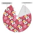 thumbnail image 2 of Rateoe Cow And Flower Print Christmas Tree Skirt 48" for Xmas Holiday New Year Party Circle Tree Mat Ornaments Decoration, 2 of 7