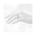 thumbnail image 3 of 2.00 T.C.W Round Shaped Genuine Diamond Stunning Wedding Eternity Band for Women Solid 14K White Gold Size 3.5, 3 of 7