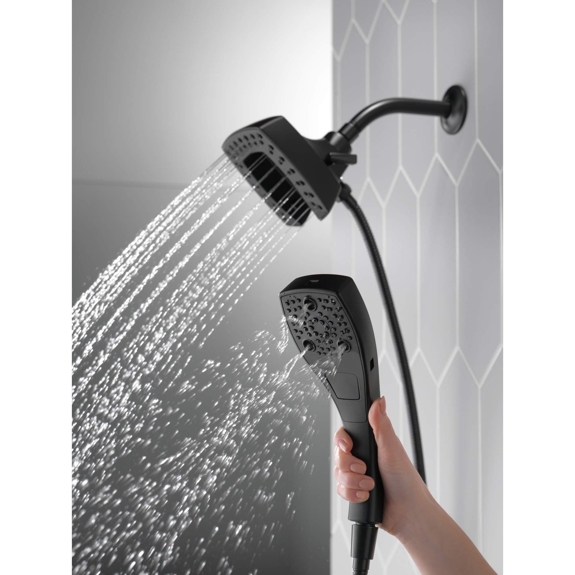 Delta Faucet In2ition 2-in-1 Shower Head - Magnetic Handheld, 5-Spray, Venetian Bronze, Hose Included 2 thumbnail image