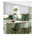 thumbnail image 3 of Juego de 3 cortinas blancas para ventana de cocina, incluye 2 cortinas de 36 pulgadas y cenefa de cocina. Juego de cortinas de cocina de café para decoración de café o decoración de cocina d, 3 of 5