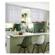 thumbnail image 3 of Juego de 3 cortinas blancas para ventana de cocina, incluye 2 cortinas de 36 pulgadas y cenefa de cocina. Juego de cortinas de cocina de café para decoración de café o decoración de cocina de café, 3 of 5