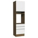 thumbnail image 1 of Mueble de Cocina Para Horno Madesa Glamy 60 cm 1 Puerta y 3 Cajones Marrón/Blanco, 1 of 5