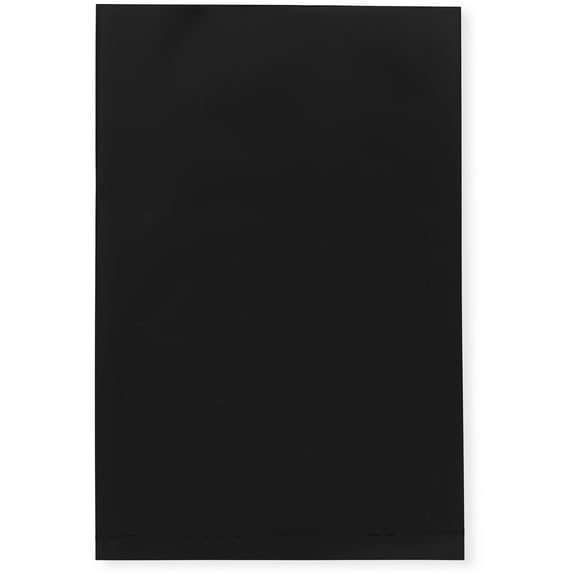 Plymor 4" x 6" (Pack of 200), Black 2 Mil Flat Open Plastic Poly Bags