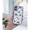 thumbnail image 5 of WIRESTER Shockproof Soft Rubber Cover Case for Apple iPhone 17 6.3" 2025, French Bulldog Funny Playful Postures On Light Blue Background, 5 of 5