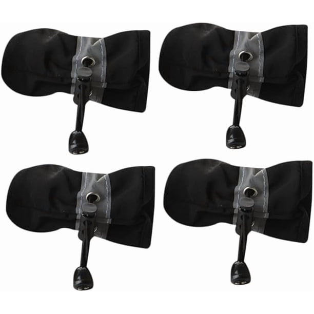 Pisexur Suministros para mascotas 4 piezas de zapatos impermeables para perros, material suave, botas sin protección para los pies para perros pequeños a medianos, zapatoperros, gatos y animales