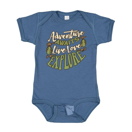 

Inktastic Camping Hiking Trekking Adventure Gift Baby Boy or Baby Girl Bodysuit