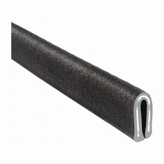 Trim-Lok Edge Trim,100 ft L,Black, PVC, 5/16 in W 2200SB7X1/16-100