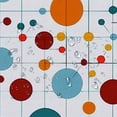 thumbnail image 5 of ARISTURING Geometric Shapes Circles Dots Shower Curtain for Bathroom 
Set with Hooks 36x72, 5 of 7