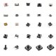 thumbnail image 4 of Yuarrent 125 piezas/Kit de interruptor de vehículo inteligente de hierro y plástico, alarma desmontable portátil, accesorios de botón Decoración del hogar, 4 of 6