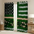 thumbnail image 2 of Army Green Camo Curtains American Flag Blackout Curtains for Soldier Men Veteran, Military Camouflage Curtains & Drapes Patriotic Army Theme Window Treatments Teenagers, 42''Wx90''L, 2 of 6