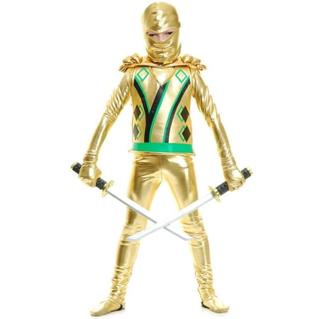 Gold Ninja Avenger Series III With Armor Costume for