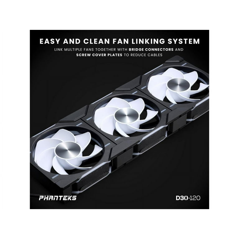 Phanteks D30-120 DRGB PWM FAN 3Pack, Premium Fans, Halos lighting