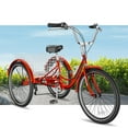 thumbnail image 2 of SLSY Adult Tricycles 7 Speed, Adult Trikes 24 / 26 inch 3 Wheel Bikes, Three-Wheeled Bicycles Cruise Trike with Shopping Basket for Seniors, Women, Men, 2 of 11