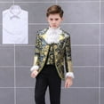 thumbnail image 1 of Traje de corte retro para niños y niñas, traje de actuación de seis días, conjunto de vestido de actuación teatral del príncipe azul, 1 of 6