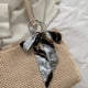 thumbnail image 4 of Moda mujer embrague cinta arco decoración mujeres bolsos de mano para la playa (beige), 4 of 9