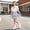 A303 Blue, variant on Preppy Girls 2 Piece Skirt Set Short Puff Sleeve Button Down Top With Bowknot And Plaid Pleated Skirt Outfit Cute School Clothes Casual Summer Suit