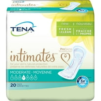 Tena Intimates Incontinence Pads For Women, Moderate Absorbency, Regular, 20 Ct, Pack of 3