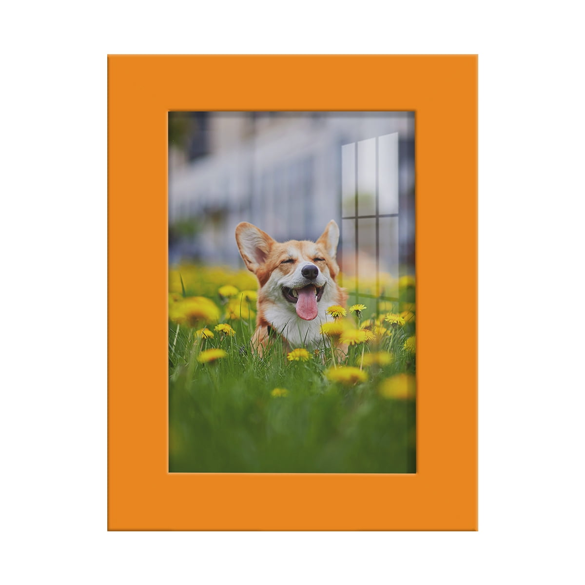 Modern Real Wood 3.5x5 inch Picture Frame in Orange