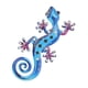 thumbnail image 4 of Adorno de pared de gecko de metal, decoración moderna para el hogar, colgante de pared, arte 2D azul, 4 of 9