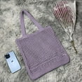 thumbnail image 2 of Crochet Mesh Beach Tote Bag, Knit Summer Vacation Aesthetic Boho Tote Bag for Women, 2 of 5