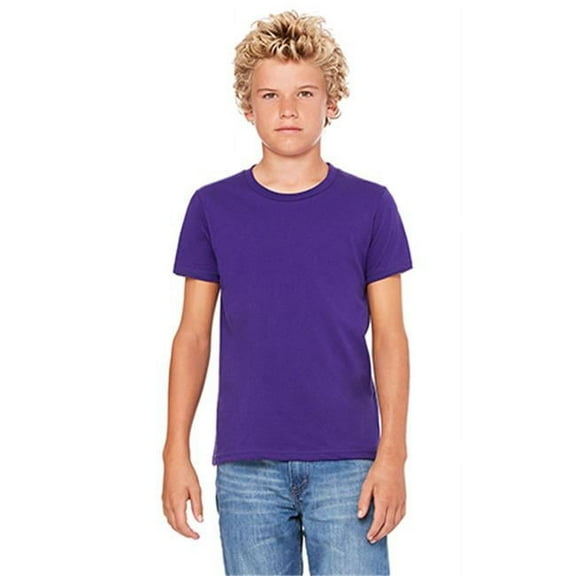 Bella 3001Y Youth Jersey Short Sleeve Tee - Team Purple - YM