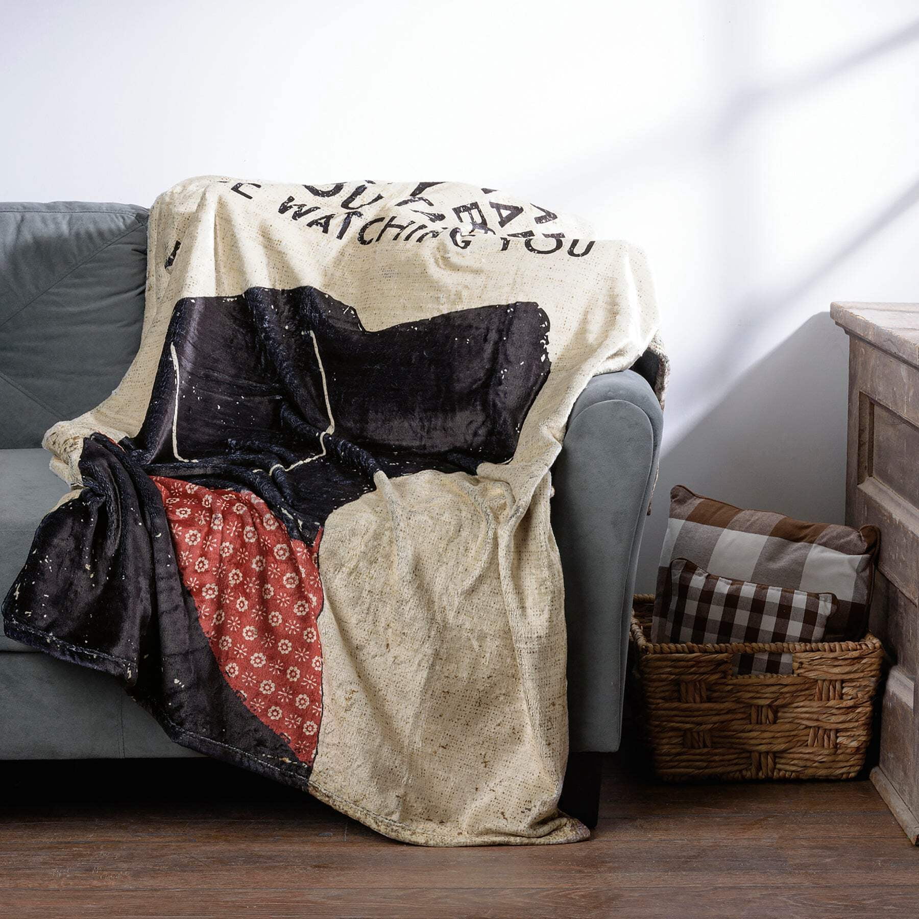 Primitives by Kathy Every Bite I'll Be Watching You Dog Throw Blanket | 50" x 60"