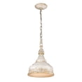thumbnail image 2 of Golden Lighting Mini Pendentif Keating en Ivoire Antique de Style Ferme, 2 of 2