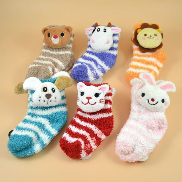 jovati Newborn Baby Socks 6Pair Newborn Infant Baby Cute The Floor