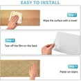 thumbnail image 6 of FAMTKT Stair Treads Non-Slip Carpet Mat Indoor Stair Runners for Wooden Steps, Antislip Household Staircase Striped Floor Mat, Absorbent Silent Staircase Carpet Adhesive Free Selfadhesive Stair Mat, 6 of 9