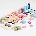thumbnail image 2 of QZMTOY Counting Shape Stacker Madera Count Sort Torre de apilamiento con madera Colorido N QZMTOY QZMTOY, 2 of 2
