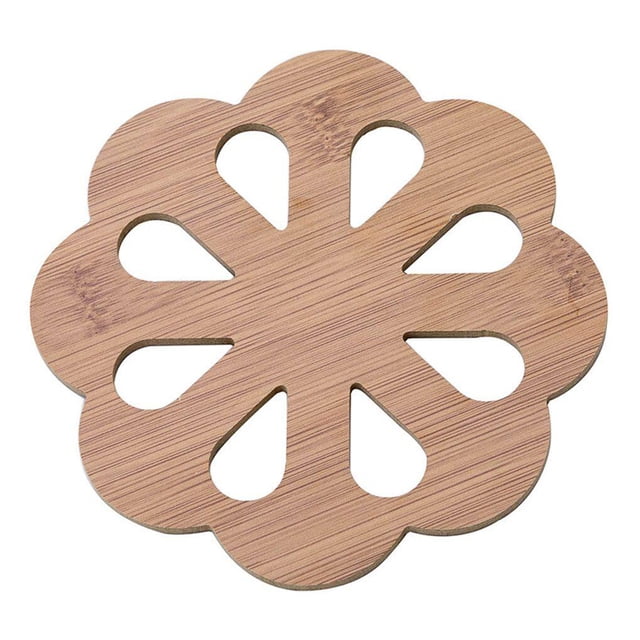 Hollow Cartoon Design Cup Mug Hot table pad Pot Table Wooden Pad Heat Insulation Desk Mat Non-slip Plate