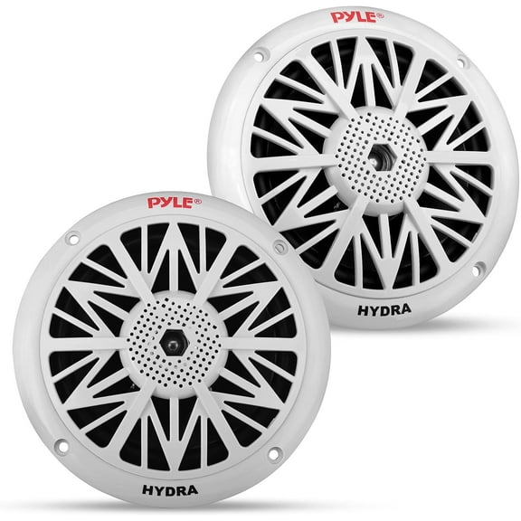 Pyle 5.25" Dual Marine Speakers - 2-Way Waterproof, 150W Power, Poly Carbon Cone - 1 Pair