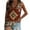 Coffee womens tops summer, variant on USSUMA Western Aztec Ethnic Print Tank Tops for Women Summer Sleeveless Tops Retro V Neck Casual Loose Blouse Shirts